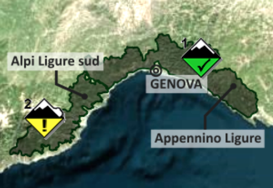 Arpal, torna l’allerta valanghe gialla nell’Appennino ligure