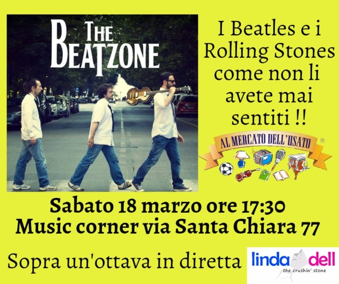 Sabato 18 marzo i Beatzone al Mercato dell’usato di Chiavari