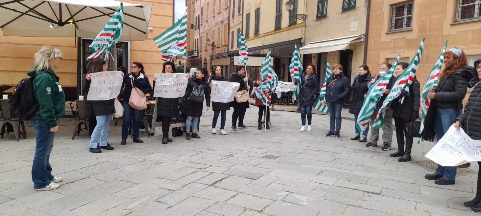 protesta sestri due palme cooperativa segesta