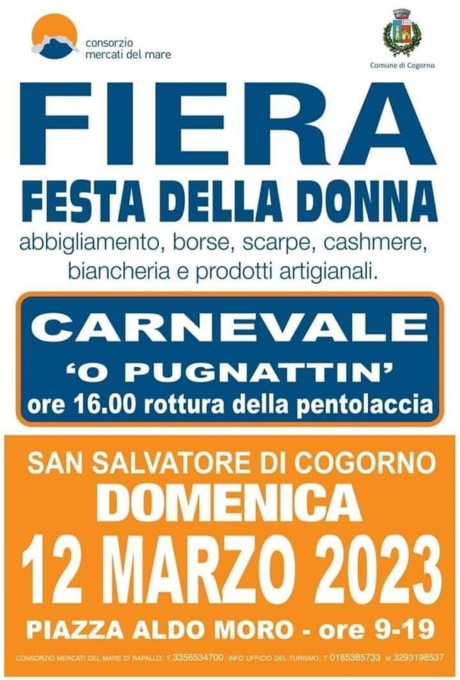 Festa della Donna, oggi la fiera a Cogorno