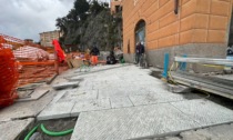 Riqualificazione calata del Porto a Camogli, iniziata la posa della pavimentazione