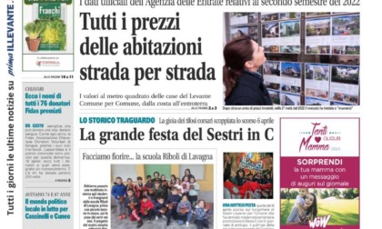 Il Nuovo Levante da oggi in edicola