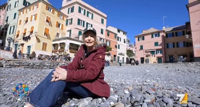 Licia Colò a Genova per l’ultima puntata di “Eden”