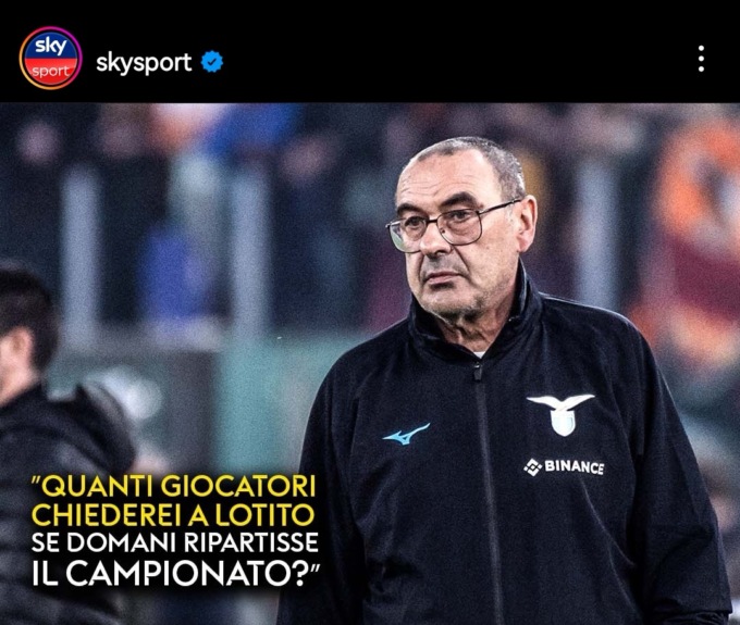 La figuraccia di Sarri con la Pro Recco