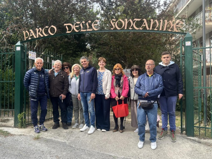 Rapallo, il Parco delle Fontanine ha una nuova insegna