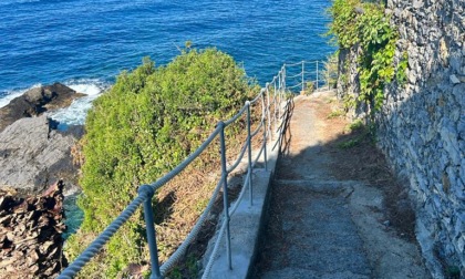 Sentiero pedonale di via Bordigotto, finiti i lavori