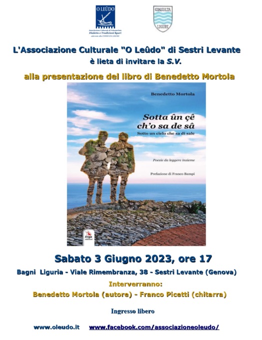 “Sotta ûn çê ch’o sa de sâ”, il libro di Benedetto Mortola