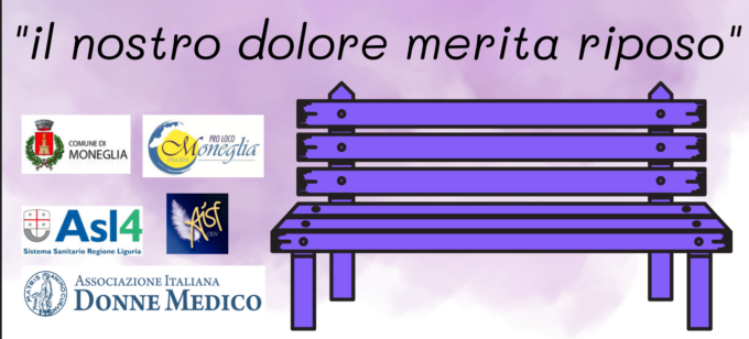 Moneglia, domenica 7 maggio l’inaugurazione della prima “panchina viola” in Liguria