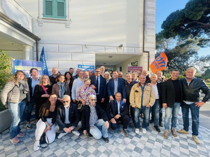 Giovanni Toti a Sestri Levante per sostenere candidato sindaco Diego Pistacchi