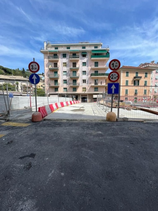 Rapallo, via Milite Ignoto riapre venerdì 31 maggio a mezzogiorno