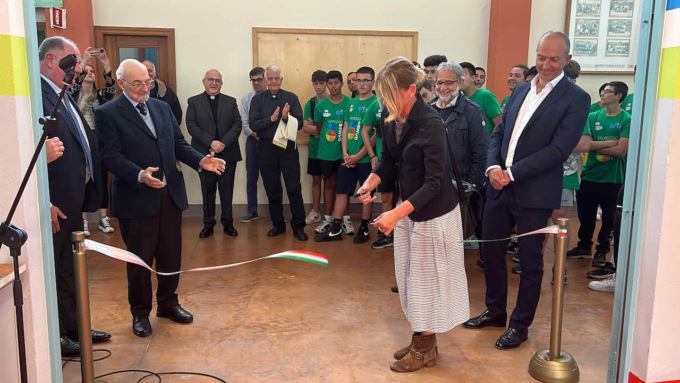 Il Villaggio ha inaugurato il nuovo laboratorio per il corso di meccanico
