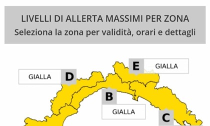 Allerta gialla per temporali su tutta la regione