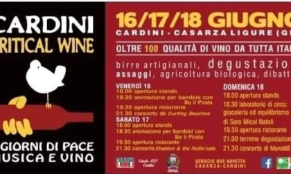 Cardini Critical Wine, vino e buon cibo fino a domenica 18 giugno