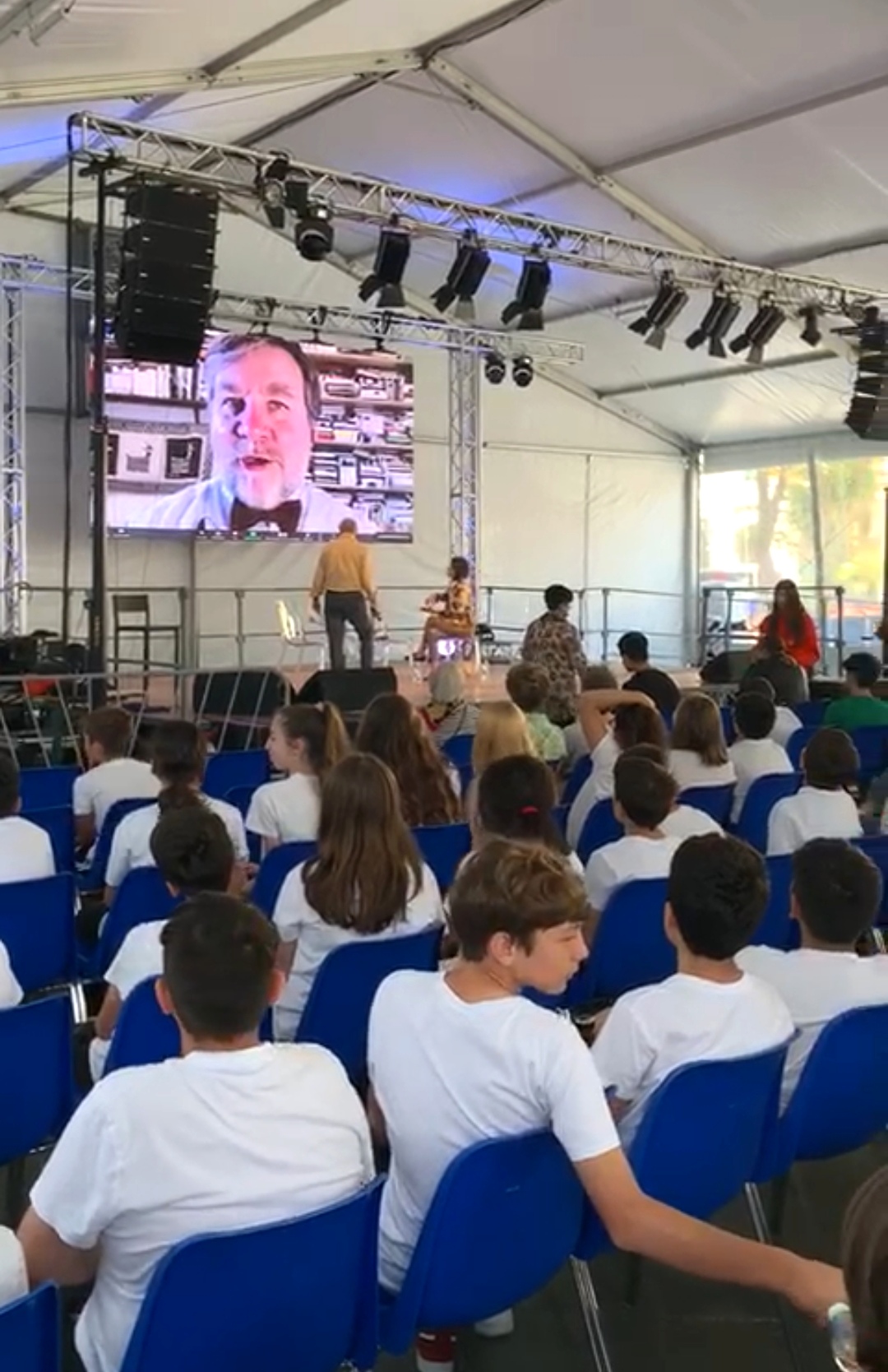 incontro meteorologo Luca Mercalli con la biologa Roberta Parodi Acquario 2