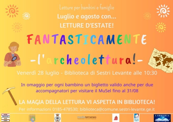 Fantasticamente estate, venerdì 28 luglio appuntamento speciale con le Archeoletture
