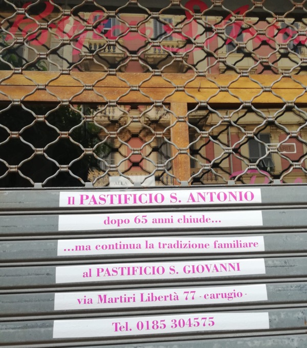 Chiude lo storico pastificio chiavarese “Sant’Antonio”
