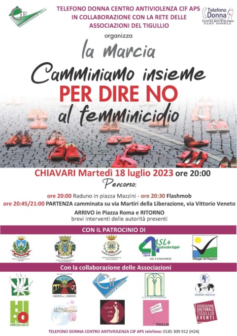 “Camminiamo insieme per dire No al femminicidio”