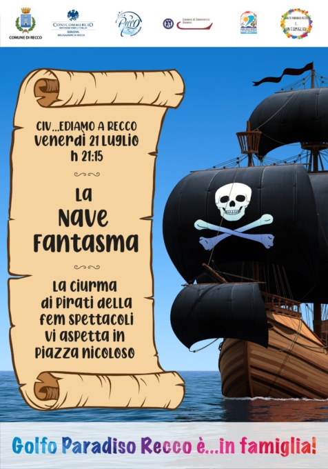 A Recco approda “La nave Fantasma”