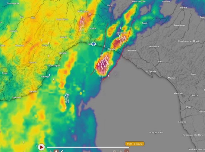 Linea di convergenza tra Golfo Paradiso e Tigullio: massima attenzione