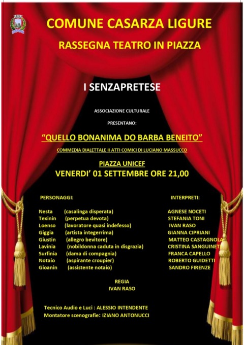 In scena la commedia dialettale “Quello bonanima do Barba Beneito”