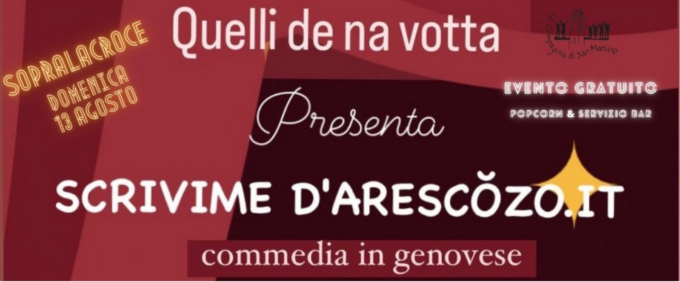 “Scrivime d’arescôzo.it”, la commedia dialettale a Sopralacroce