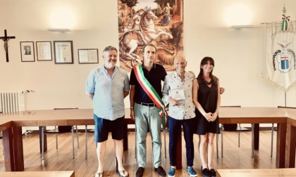 L'allenatore del Sestri Levante premiato dal sindaco di Levanto