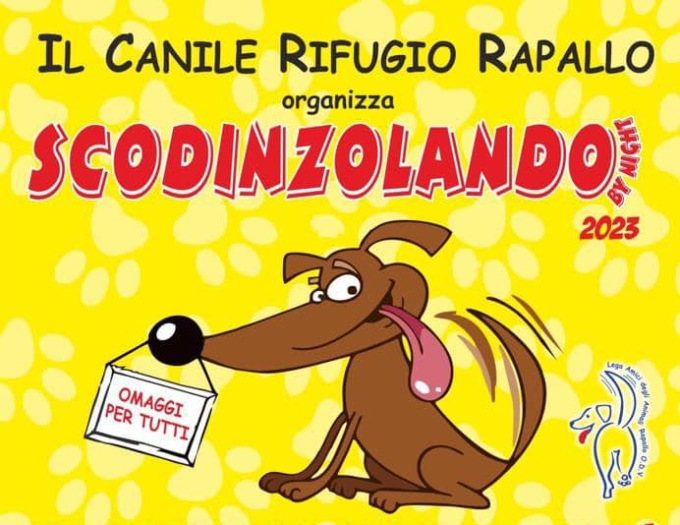 “Scodinzolando by night”, la passeggiata a 6 zampe a Rapallo