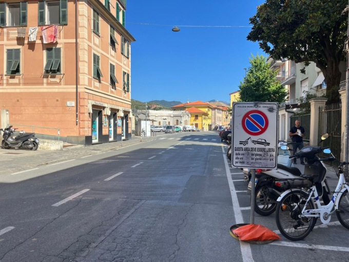 Chiavari, al via i lavori di asfaltatura in via Piacenza