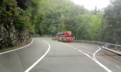 Carasco, albero caduto sul tetto di una casa