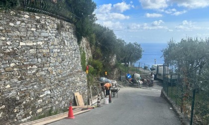 Località Ageno a Recco, quasi ultimato il primo step di lavori per il il disciplinamento delle acque meteoriche