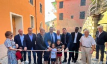 Inaugurata la nuova pavimentazione del centro storico di Castiglione Chiavarese