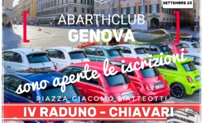 Giornata dedicata agli appassionati Fiat, a Chiavari c'è il raduno Abarth Genova