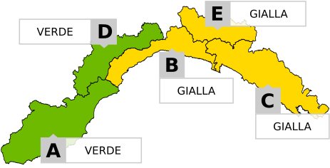 Allerta meteo gialla prolungata nella zona C