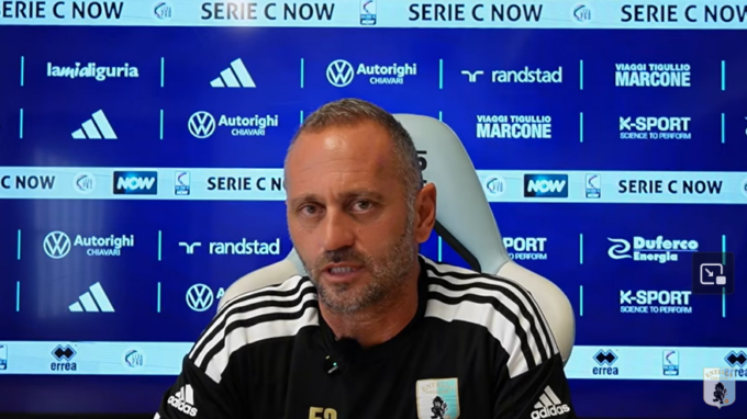 Virtus Entella, il tecnico Fabio Gallo verso l’addio