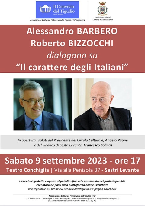 Salta la conferenza di Alessandro Barbero a Sestri Levante