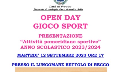 Arriva “Open Day Gioco Sport”