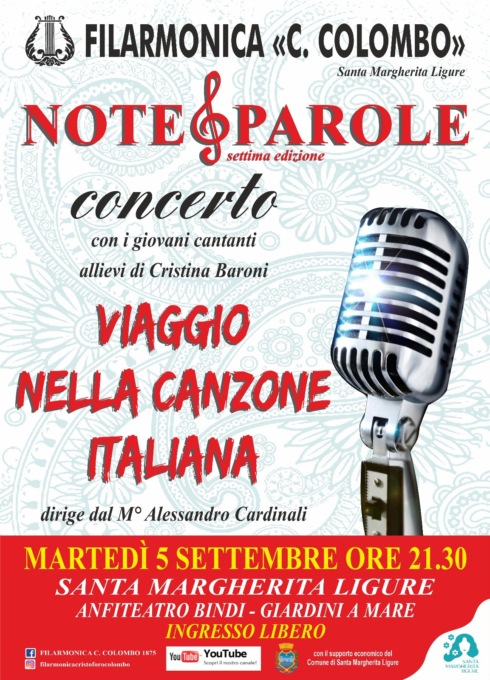 Santa, martedì 5 agosto il concerto della Filarmonica C.Colombo “Note e Parole”