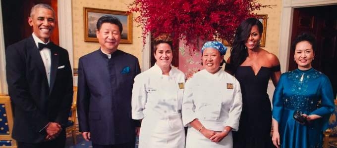 La chef dei presidenti imparerà a preparare la Focaccia di Recco