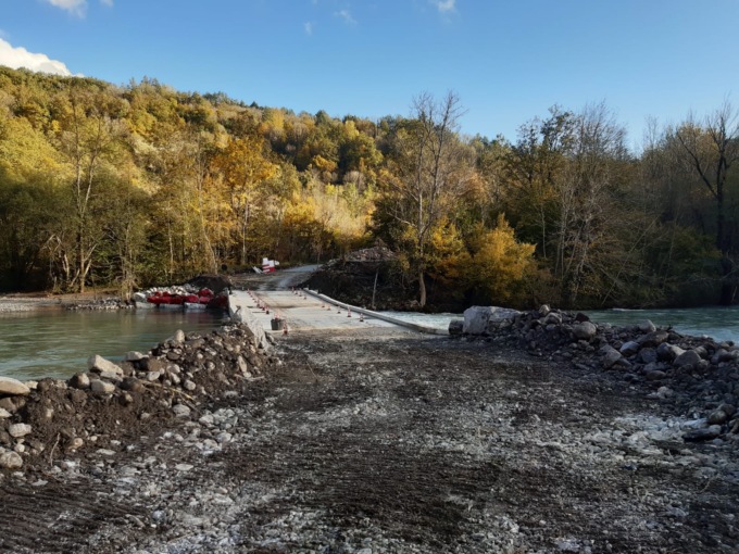 Alpepiana, riaperto il guado sul torrente Aveto