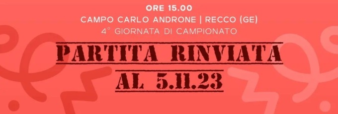 Rinviata Pro Recco – Cernusco