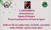Castagnata di beneficenza a Casarza, oggi la 4° edizione