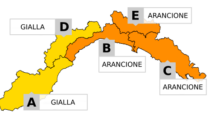 Prolungata l'allerta arancione sul centro-Levante (zone B, C, E)