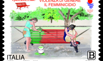 Un francobollo dedicato alle Panchine Rosse