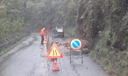 Frana in Val Graveglia, transito aperto a carreggiata ridotta