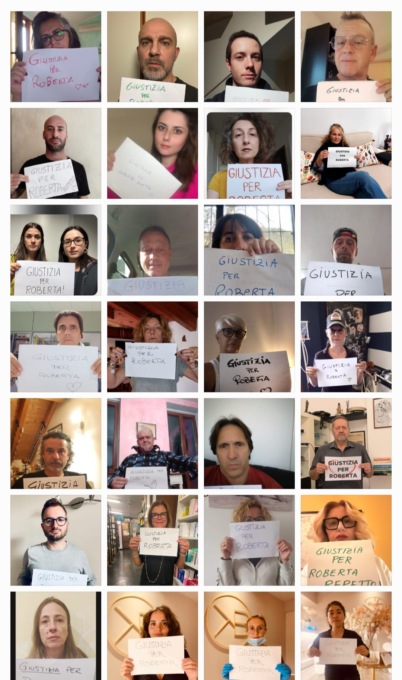 “Giustizia per Roberta”, un video con oltre 600 persone