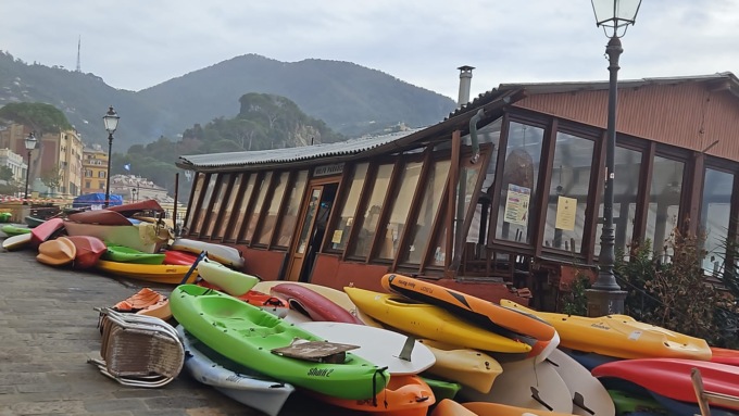 Crolla ristorante a Camogli, il video