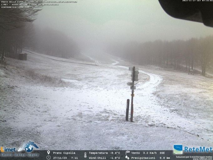 Spolverata di neve la Val d’Aveto, le previsioni meteo