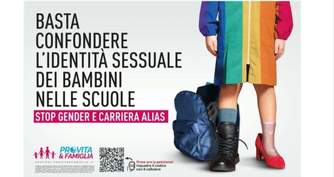 “Basta confondere l’identità sessuale dei bambini nelle scuole”