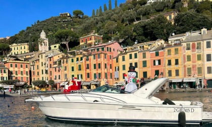 Babbo Natale a Portofino arriva...sullo yacht