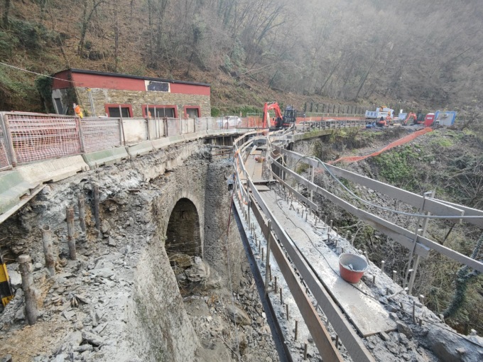Ponte sulla SP33 di Uscio, rimossa la soletta